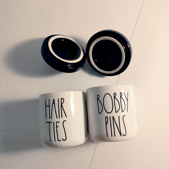 Hair Ties and Bobby Pins Storage Jars Canisters Rae Dunn Collection by Magenta - Picture 11 of 11